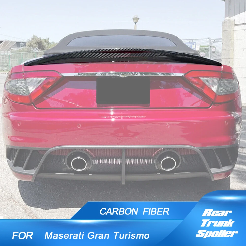 For Maserati Gran Turismo Convertible 2012-2014 Carbon Fiber Car Rear Trunk Racing Spoiler Lip Wing Rear Flat Trunk Wing
For Maserati Gran Turismo Convertible 2012-2014 Carbon Fiber Car Rear Trunk Racing Spoiler Lip Wing Rear Flat Trunk Wing