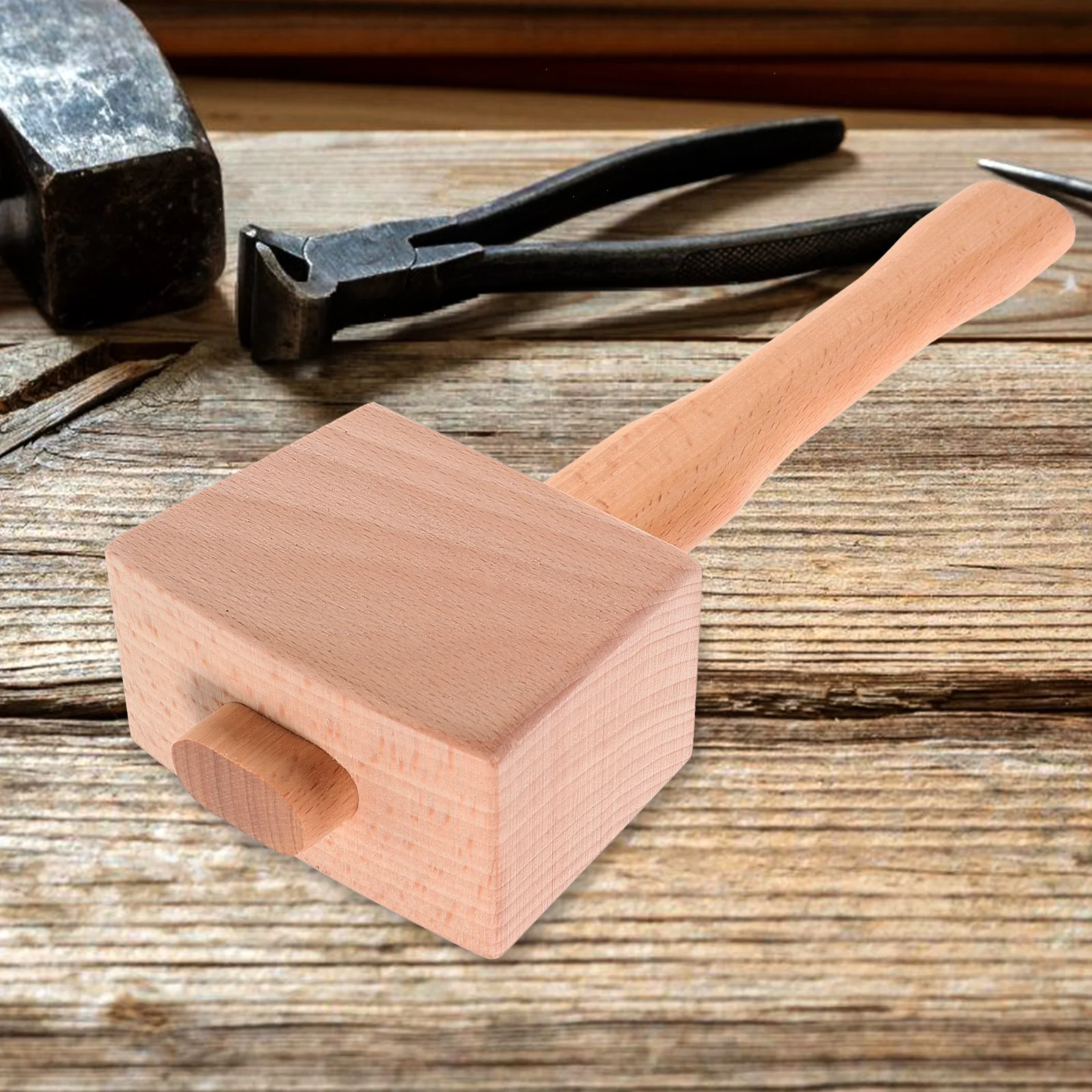 Wooden Hammer Tool Heavy Duty Wood Mallet Carpenter Chisel Hammer Solid Carving Hand Tools Durability Ergonomic Safe
Wooden Hammer Tool Heavy Duty Wood Mallet Carpenter Chisel Hammer Solid Carving Hand Tools Durability Ergonomic Safe