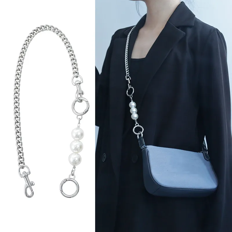 Модифицированная цепочка Co bag, металлическая цепочка с жемчугом, удлинительная цепочка, ремни через плечо
Модифицированная цепочка Co bag, металлическая цепочка с жемчугом, удлинительная цепочка, ремни через плечо