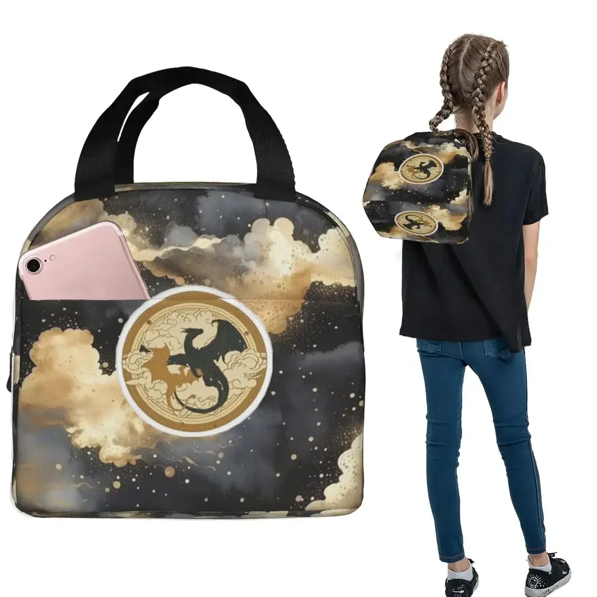 Fourth Wing Basgiath War College Insulated Lunch Bag for Women Children Portable Food Boxes Thermal Lunch Box Tote
Fourth Wing Basgiath War College Insulated Lunch Bag for Women Children Portable Food Boxes Thermal Lunch Box Tote