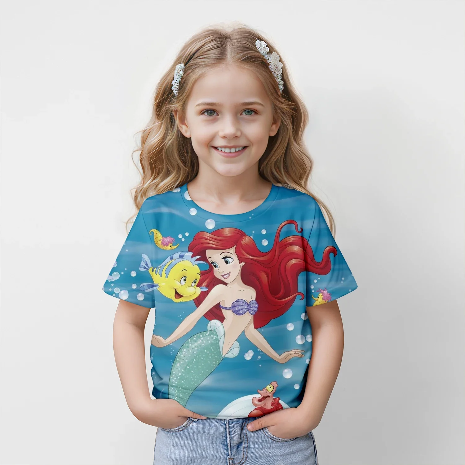 MINISO Disney The Little Mermaid 2024 Summer 4-14 Years Children Kids Cool Boy Cute Girls Lightweight 3D Print T-Shirt Tops
MINISO Disney The Little Mermaid 2024 Summer 4-14 Years Children Kids Cool Boy Cute Girls Lightweight 3D Print T-Shirt Tops