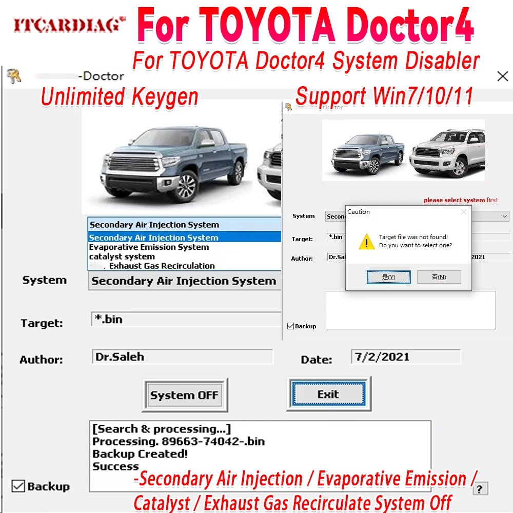 Для системы TOYOTA Doctor4 отбойник для вторичных впрыска воздуха, катализатор испарительных излучения, система рециркуляции выхлопных газов, выкл.
Для системы TOYOTA Doctor4 отбойник для вторичных впрыска воздуха, катализатор испарительных излучения, система рециркуляции выхлопных газов, выкл.