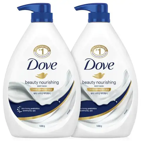 Dove Body Wash Large Capacity Body Cleanser 1000ml x 2ea