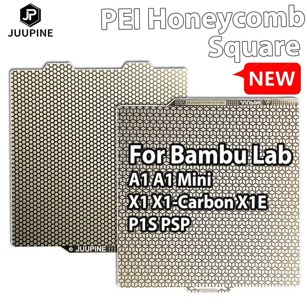 Bambu P1s Printing Plate 257x257mm A1 Mini Build Plate PEI Honeycomb Square For Bambu Lab X1 Carbon Bambulab P1p Accessories
Bambu P1s Printing Plate 257x257mm A1 Mini Build Plate PEI Honeycomb Square For Bambu Lab X1 Carbon Bambulab P1p Accessories