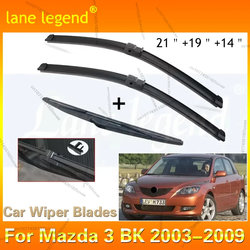 Car Windshield Windscreen Wiper Blades For Mazda 3 BK 2003-2009 2005 2006 2007 Front Rear Window Car Accessories 21" 19" 14"
Car Windshield Windscreen Wiper Blades For Mazda 3 BK 2003-2009 2005 2006 2007 Front Rear Window Car Accessories 21" 19" 14"