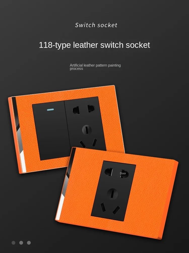 118 type leather switch socket panel multi hole concealed installation personalized creative household light TV computer switch
118 type leather switch socket panel multi hole concealed installation personalized creative household light TV computer switch