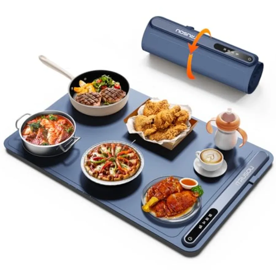 Warming Mat for Food 24"x16" - 3-Year Classic Electric Warming Tray with 3-Level Temp Control, Rapid Heating 250W Energy-Saving
Warming Mat for Food 24"x16" - 3-Year Classic Electric Warming Tray with 3-Level Temp Control, Rapid Heating 250W Energy-Saving