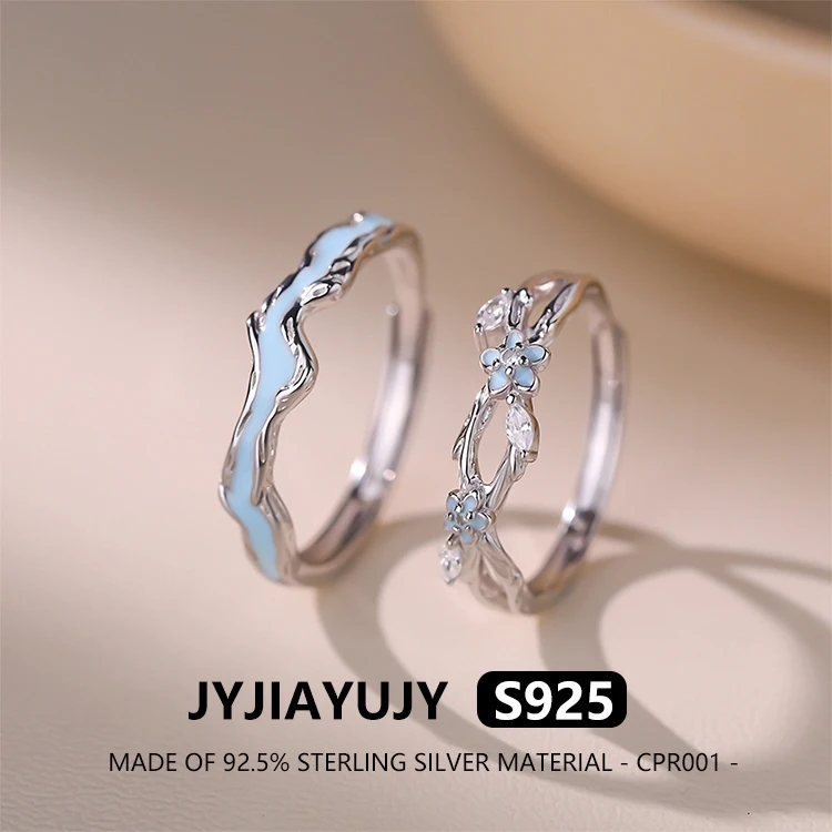 JYJIAYUJY 100% цельное оригинальное кольцо из стерлингового серебра S925, кольца для пар, регулируемое открытое кольцо, цветочная ветка, женские ювелирные изделия, подарок CPR001
JYJIAYUJY 100% цельное оригинальное кольцо из стерлингового серебра S925, кольца для пар, регулируемое открытое кольцо, цветочная ветка, женские ювелирные изделия, подарок CPR001