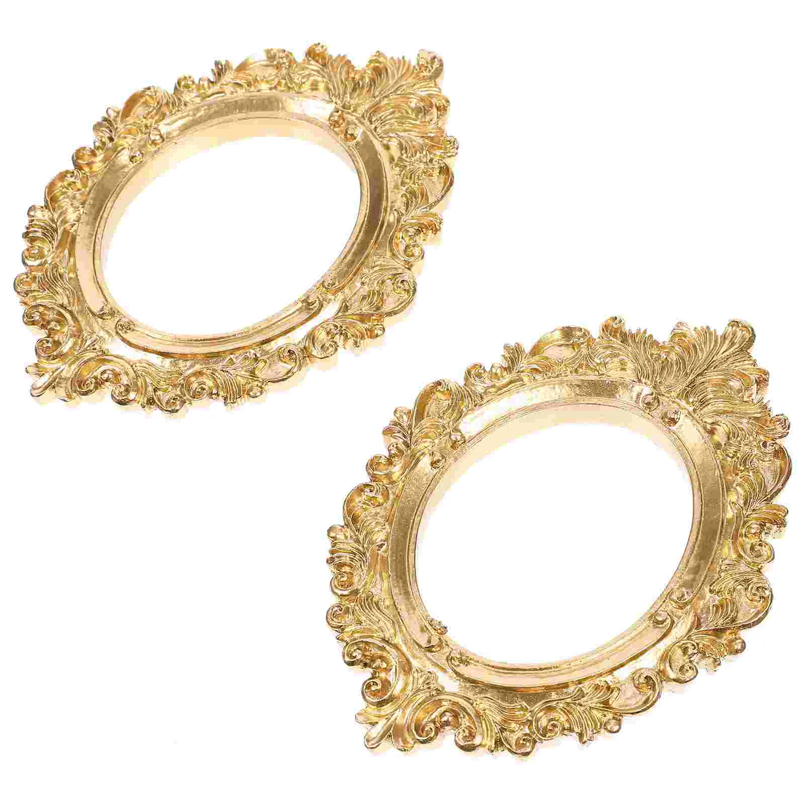 2 Pcs Resin Decoration Vintage Picture Frames Photo Jewelry Display Background Props DIY Mini Miniature Photograph Small
2 Pcs Resin Decoration Vintage Picture Frames Photo Jewelry Display Background Props DIY Mini Miniature Photograph Small