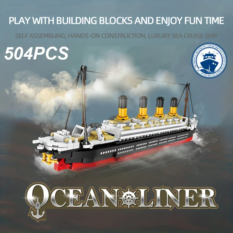 504PCS Cruise Ship Building Blocks City Ocean Liner Assembly Bricks Creative Desktop Decoration Christmas Gifts Children Diy Toy
504PCS Cruise Ship Building Blocks City Ocean Liner Assembly Bricks Creative Desktop Decoration Christmas Gifts Children Diy Toy