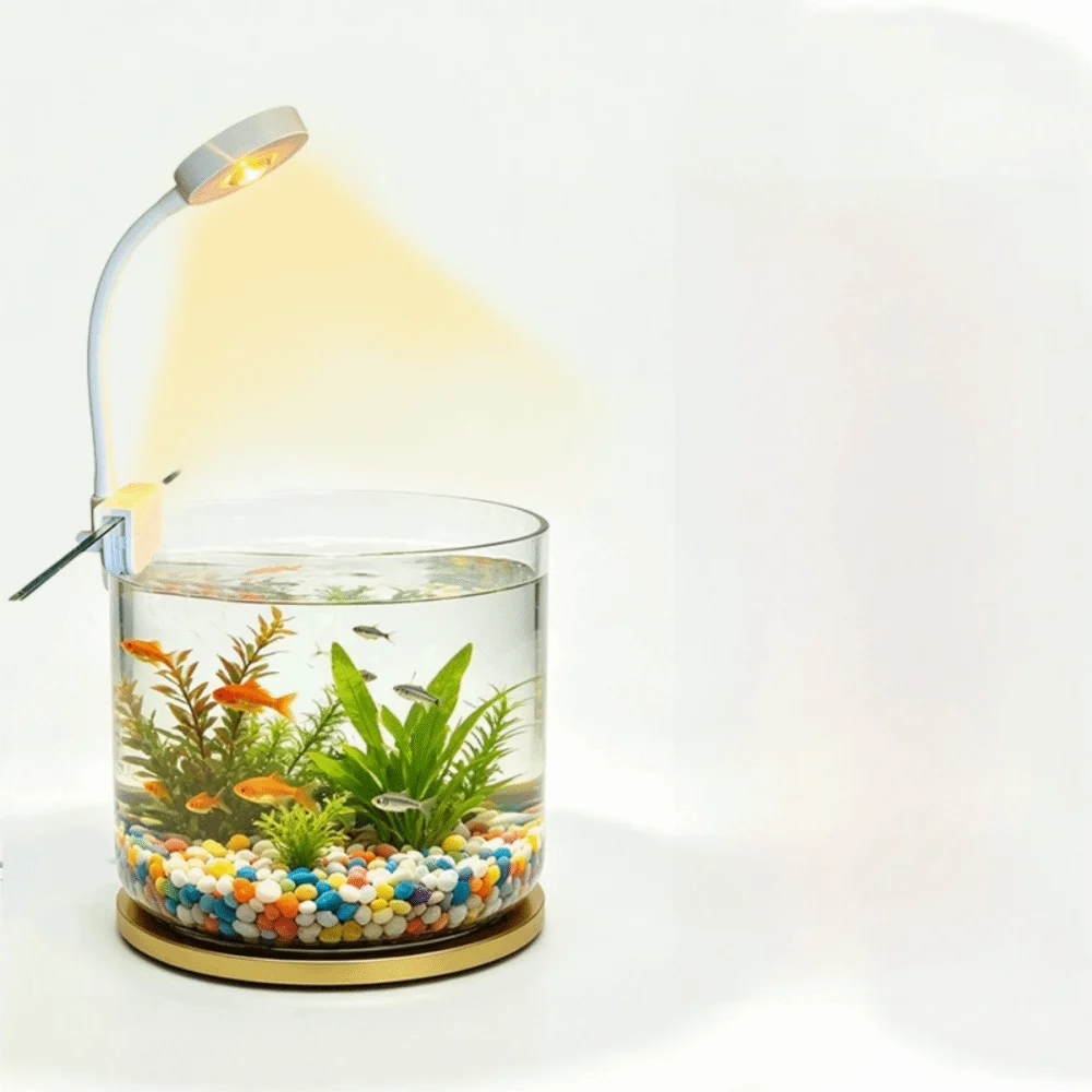 Clip-On LED Fish Tank Light Infinitely Variable Dimming 3-color Aquarium Light 360° Adjustable LED Lighting Fish Tank Lamp
Clip-On LED Fish Tank Light Infinitely Variable Dimming 3-color Aquarium Light 360° Adjustable LED Lighting Fish Tank Lamp