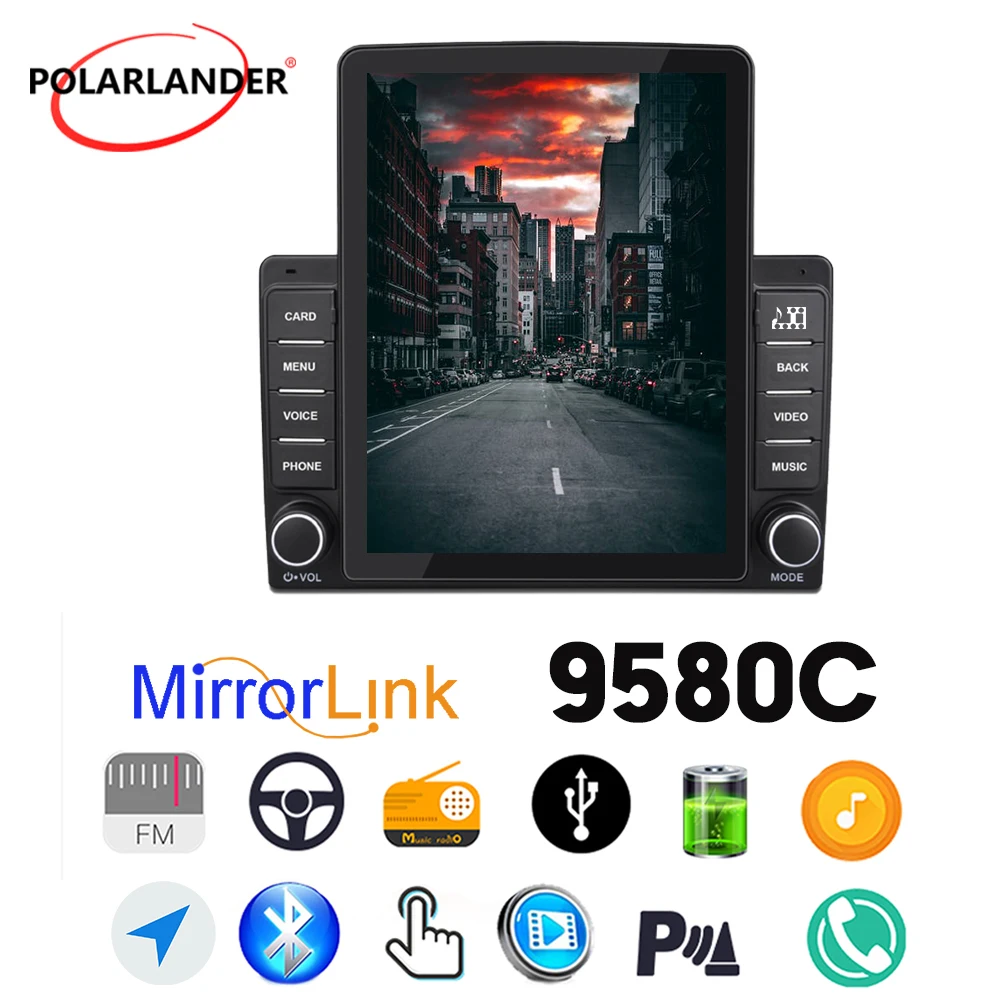 Touch Multimedia Screen Player USB 9.5" 2 Carplay, Bluetooth MP5 Dual DIN Android Stereo Capacitive Receiver IPS Built-in Auto
Touch Multimedia Screen Player USB 9.5" 2 Carplay, Bluetooth MP5 Dual DIN Android Stereo Capacitive Receiver IPS Built-in Auto
