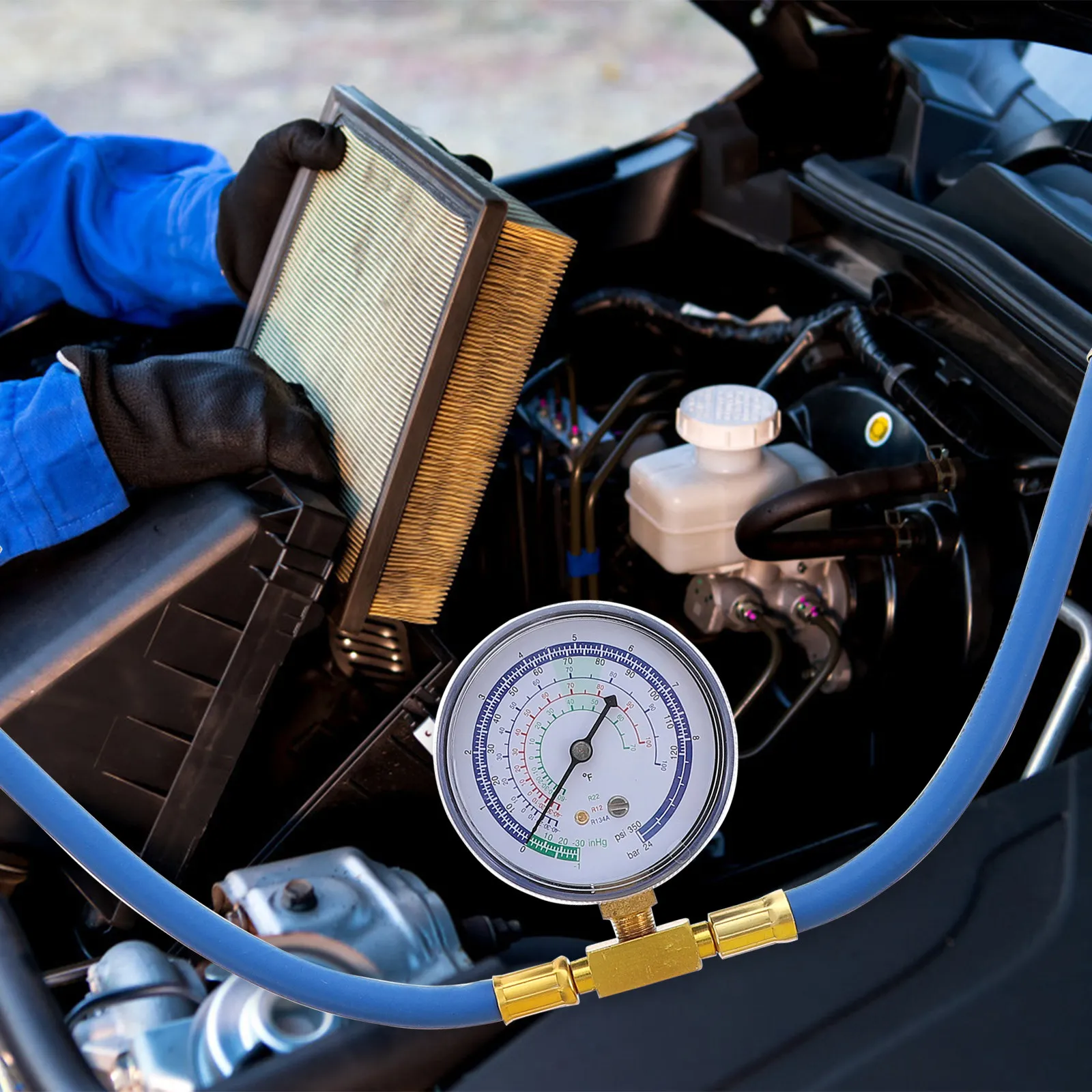 1Pcs Refrigerant Charging Hose R134a 49Cm Polymer Rubber Tube High Pressure Gauge for Car Auto Vehicle Air Conditioning
1Pcs Refrigerant Charging Hose R134a 49Cm Polymer Rubber Tube High Pressure Gauge for Car Auto Vehicle Air Conditioning