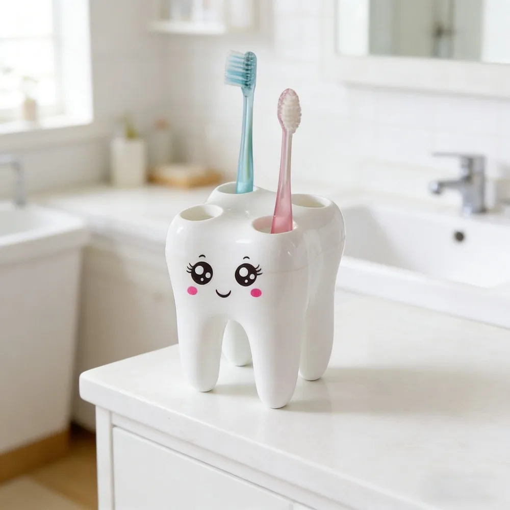 1pc White Popular Creative Toothbrush Holder, Cartoon Toothbrush Storage Rack, Desk Pen Organizer, Suitable For Daily Storage
1pc White Popular Creative Toothbrush Holder, Cartoon Toothbrush Storage Rack, Desk Pen Organizer, Suitable For Daily Storage