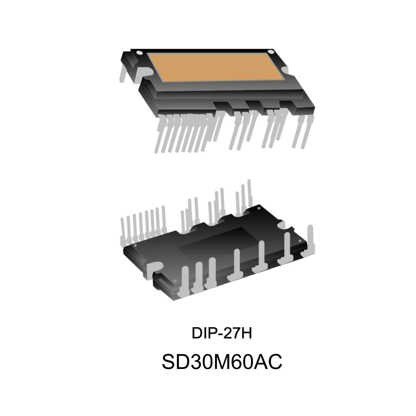 Sd30M60Ac Silan Dip-27 11.9mm Industrial Grade Intelligent Power Module 600V/30A Three-Phase Full Bridge Drive
Sd30M60Ac Silan Dip-27 11.9mm Industrial Grade Intelligent Power Module 600V/30A Three-Phase Full Bridge Drive