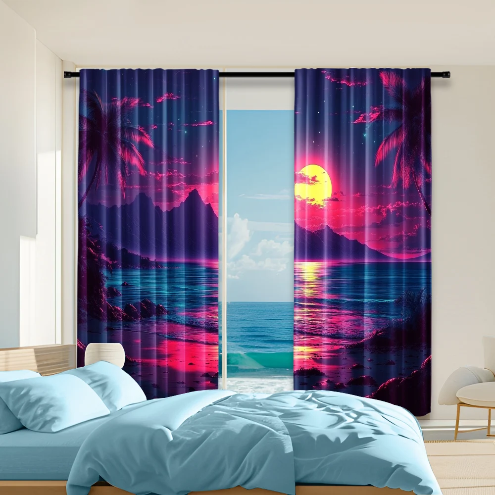 2 pcs, versatile polyester transparent curtains for home decoration Beach Sunset1 for use in bedrooms and living rooms
2 pcs, versatile polyester transparent curtains for home decoration Beach Sunset1 for use in bedrooms and living rooms