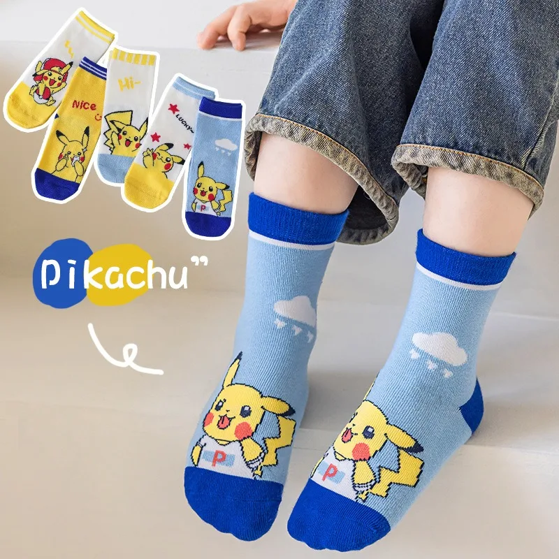 5 Pairs of Pokémon Cotton Socks Pikachu Boy and Girl Socks Cute Cartoon Round Neck Socks Soft and Breathable Summer Gift
5 Pairs of Pokémon Cotton Socks Pikachu Boy and Girl Socks Cute Cartoon Round Neck Socks Soft and Breathable Summer Gift