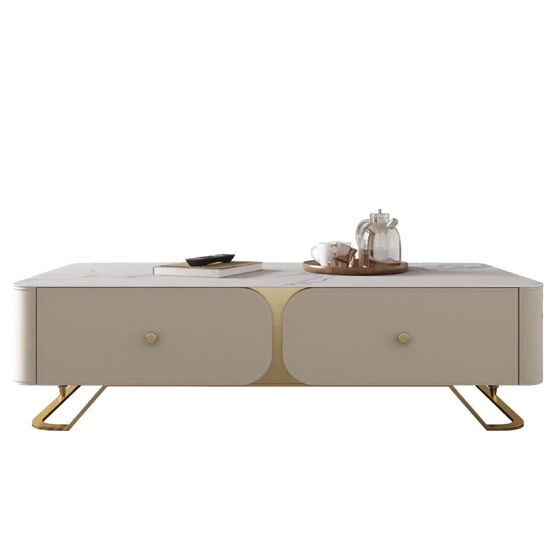 Light luxury rock slab coffee table modern simple living room storage high-end atmospheric TV cabinet combination
Light luxury rock slab coffee table modern simple living room storage high-end atmospheric TV cabinet combination