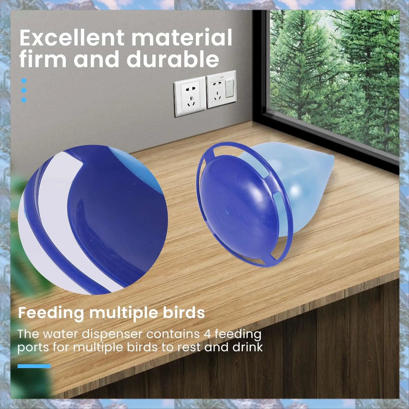 Best Of 2025-Automatic Bird Water Feeder Water Droplet Shaped Bird Waterer Easy Hanging Bird Feeder With Hook Bird Water Dispens
Best Of 2025-Automatic Bird Water Feeder Water Droplet Shaped Bird Waterer Easy Hanging Bird Feeder With Hook Bird Water Dispens
