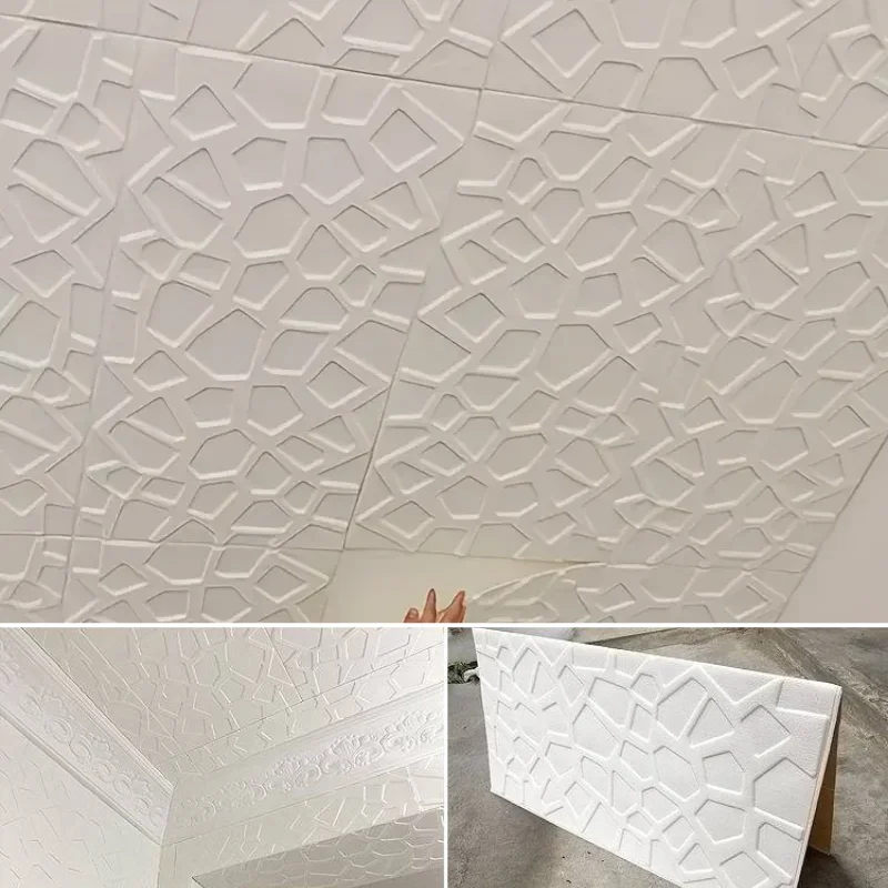 3D Modern Grid Wall Sticker 35x35cm Self Adhesive Waterproof Stain Resistant Wallpaper for Indoor Bedroom Kitchen Living Room
3D Modern Grid Wall Sticker 35x35cm Self Adhesive Waterproof Stain Resistant Wallpaper for Indoor Bedroom Kitchen Living Room