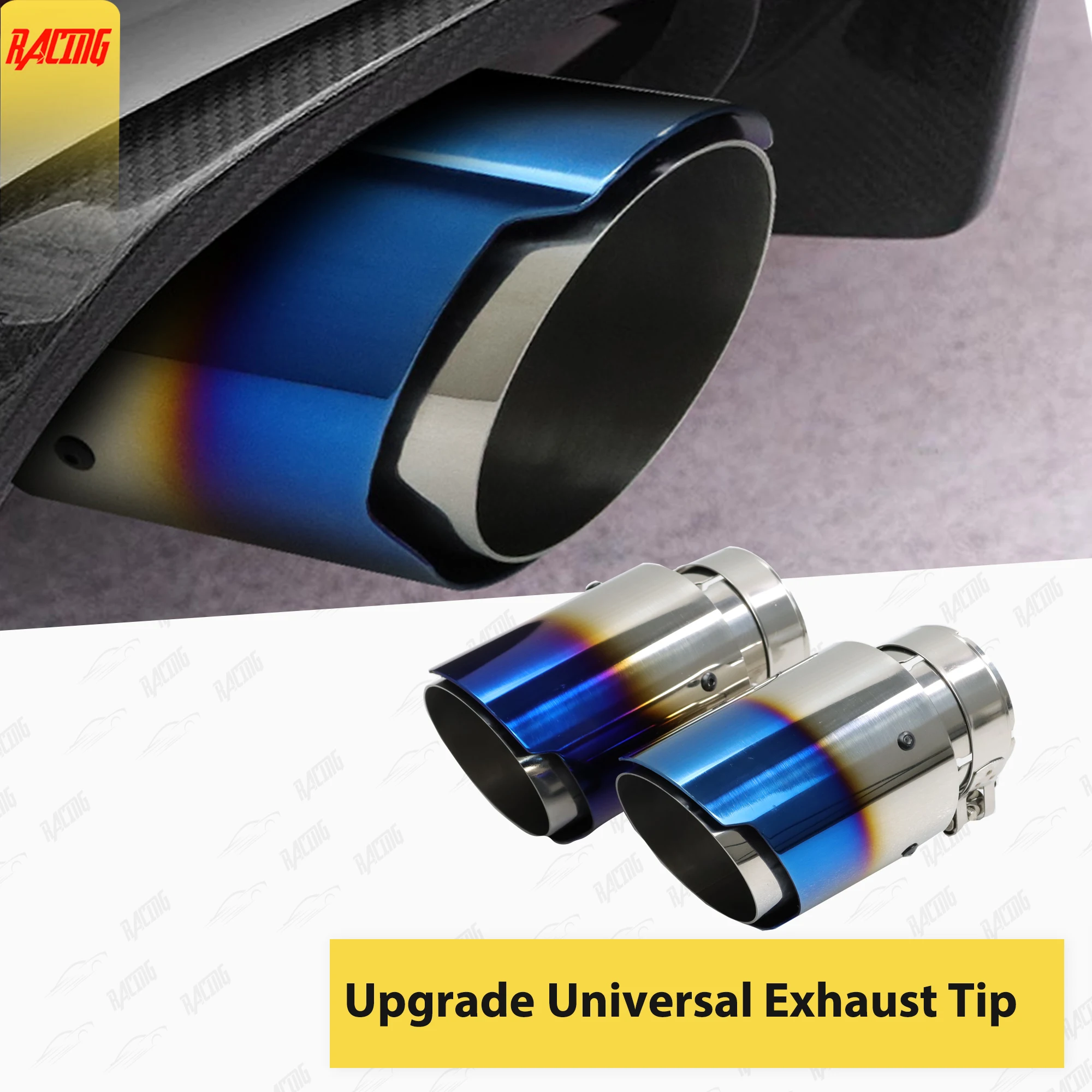 car Universal Exhaust Tips 304 Stainless Steel Upgrade Double-layer Design Burnt Blue Nozzle for muffler
car Universal Exhaust Tips 304 Stainless Steel Upgrade Double-layer Design Burnt Blue Nozzle for muffler