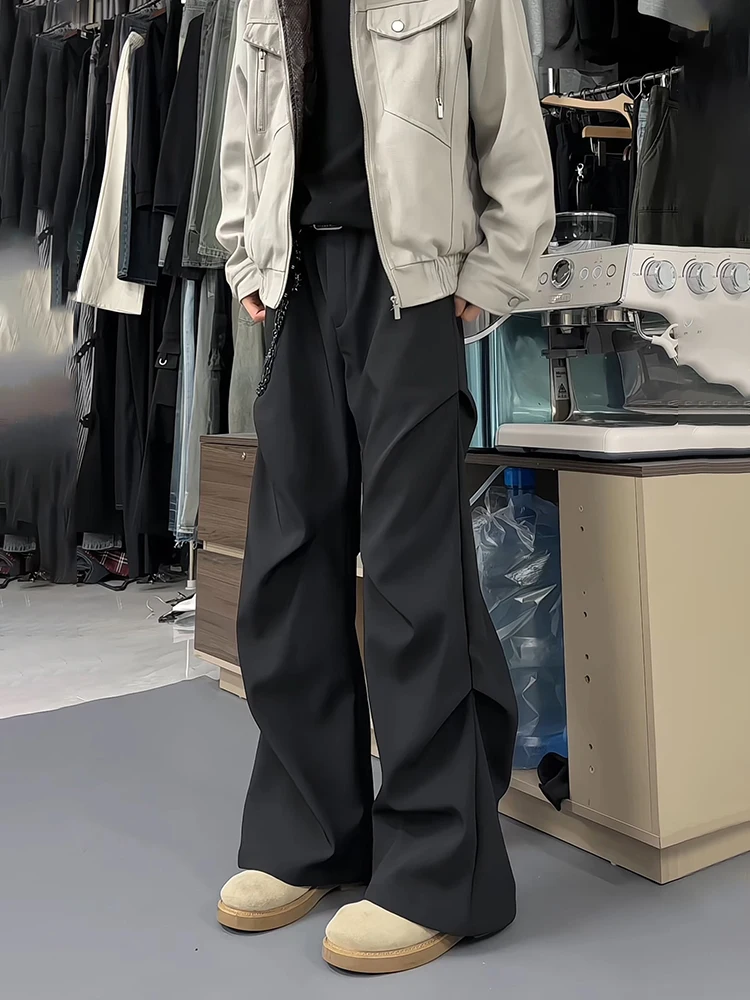 Bla Pleated Ice Silk Casual Pants Men's Spring Summer Straight Leg Loose Fit Trousers Drapey Comfortable Workwear
Bla Pleated Ice Silk Casual Pants Men's Spring Summer Straight Leg Loose Fit Trousers Drapey Comfortable Workwear