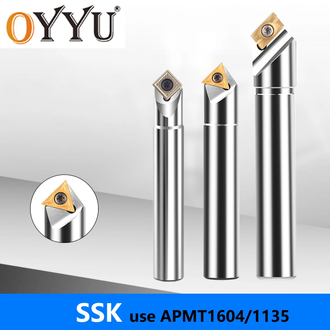 OYYU SSK 30 45 60 Degree Chamfer Mill Tools Holder CNC 16 20 25 32 40 50 60 75 mm C12 C16 C20 C25 Use APMT1604 APMT1135 Inserts
OYYU SSK 30 45 60 Degree Chamfer Mill Tools Holder CNC 16 20 25 32 40 50 60 75 mm C12 C16 C20 C25 Use APMT1604 APMT1135 Inserts