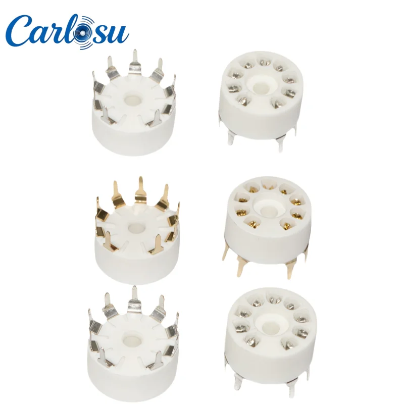 10PCS Ceramic 9‑Pin Small Tube Socket GZC9‑A‑G, PCB Mount Pins for 12AX7 6P14 6N1, High‑Fidelity Vintage Audio Amplifier DIY
10PCS Ceramic 9‑Pin Small Tube Socket GZC9‑A‑G, PCB Mount Pins for 12AX7 6P14 6N1, High‑Fidelity Vintage Audio Amplifier DIY