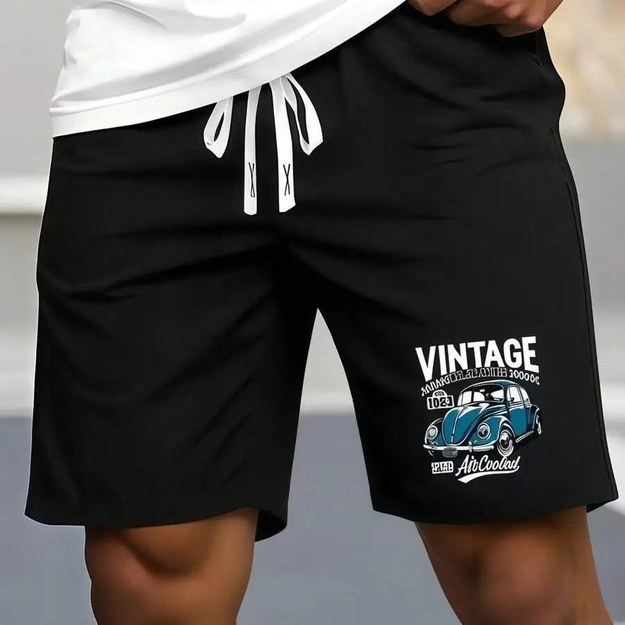 Mens Casual Summer 2pcs Set With Vintage Beetle Print Shorts And Short Sleeve T-Shirt
Mens Casual Summer 2pcs Set With Vintage Beetle Print Shorts And Short Sleeve T-Shirt