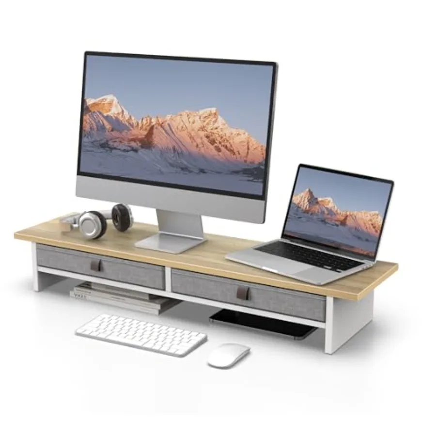 Monitor Stand with Drawer 2 Tiers Dual Monitor Riser for Desk 35 Inch Computer Stand for 2 Monitors Desk Shelf for Home Office
Monitor Stand with Drawer 2 Tiers Dual Monitor Riser for Desk 35 Inch Computer Stand for 2 Monitors Desk Shelf for Home Office