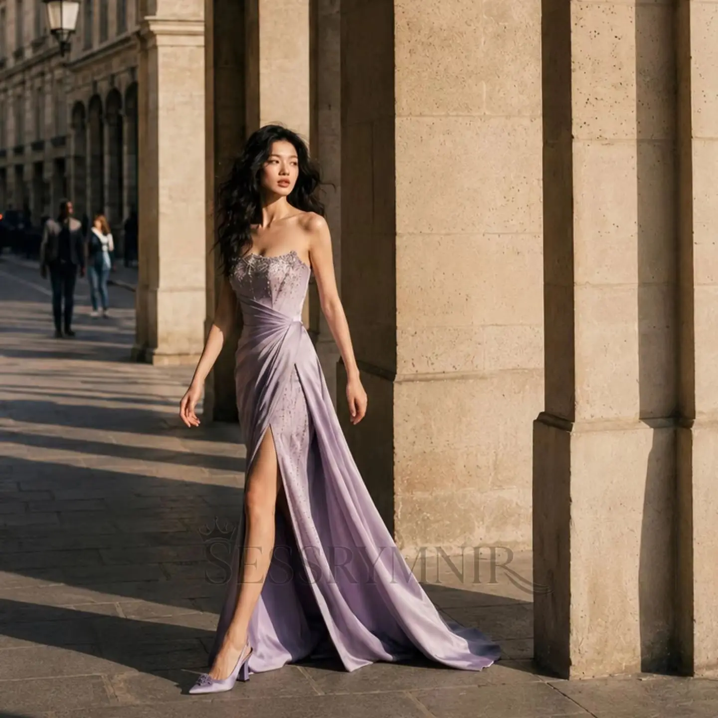 SESSRYMNIR Women'S Formal Evening Gowns Customize Strapless A-Line Evening Dresses Lavender Sleeveless Floor-Length Prom Dress
SESSRYMNIR Women'S Formal Evening Gowns Customize Strapless A-Line Evening Dresses Lavender Sleeveless Floor-Length Prom Dress
