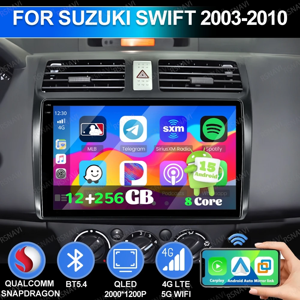 Android 15 для Suzuki Swift 2003-2010 QLED мультимедийный BT стерео автомобильный радиоприемник Qualcomm AUTO 5G WIFI Viedo плеер 4G LTE DSP GPS
Android 15 для Suzuki Swift 2003-2010 QLED мультимедийный BT стерео автомобильный радиоприемник Qualcomm AUTO 5G WIFI Viedo плеер 4G LTE DSP GPS