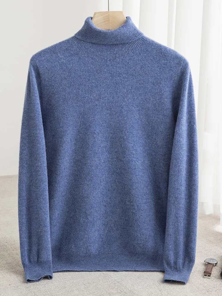 Beautiful Slave 100% pure wool men's high collar pullover sweater loose business autumn and winter wool knitted sweater
Beautiful Slave 100% pure wool men's high collar pullover sweater loose business autumn and winter wool knitted sweater