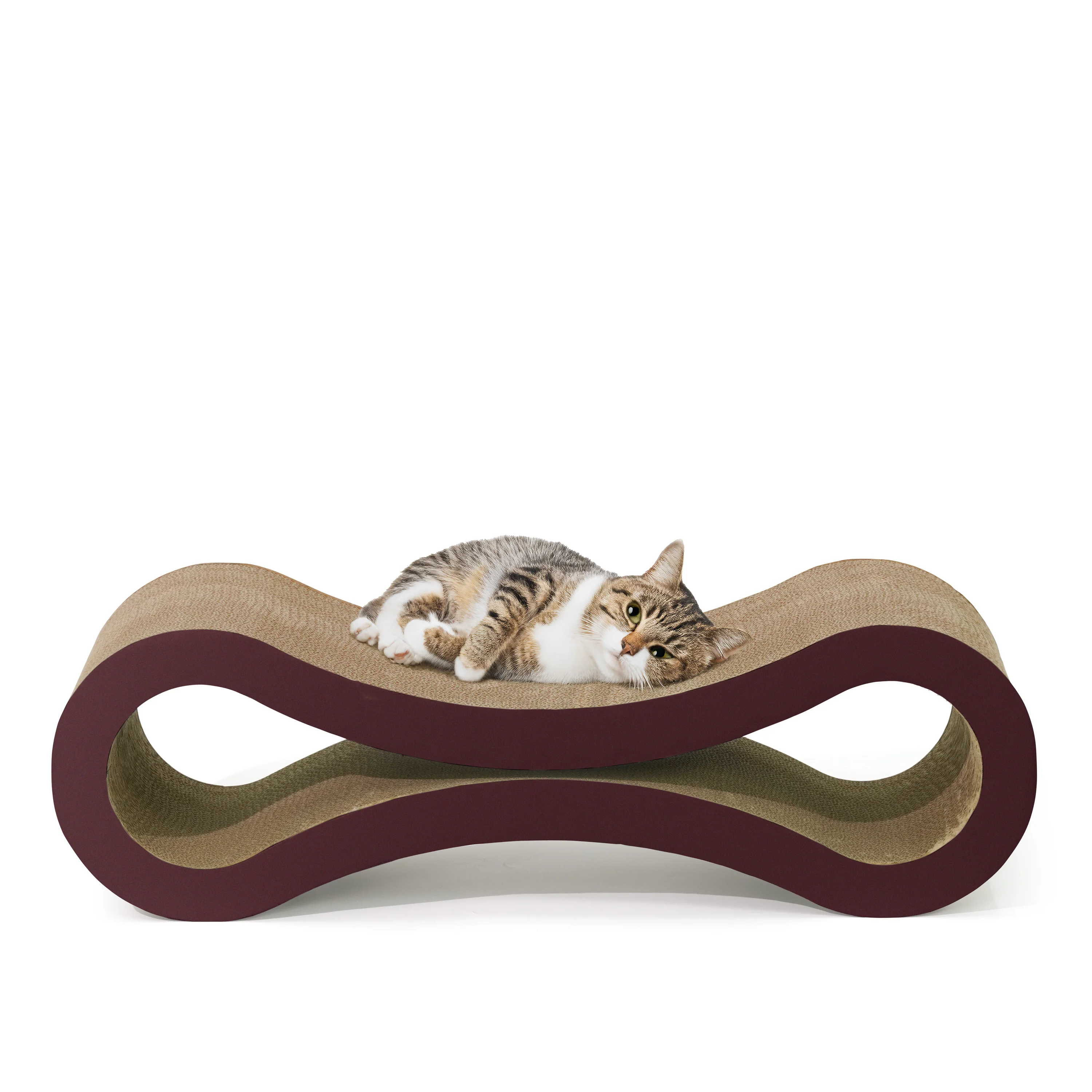 CAPHAUS Infinity Cat Scratcher Lounger, Reversible Scratcher, Large Cat Scratching Pad, Cat Scratching Board, Scratch Pad for Indoor Cats, Brown/White
CAPHAUS Infinity Cat Scratcher Lounger, Reversible Scratcher, Large Cat Scratching Pad, Cat Scratching Board, Scratch Pad for Indoor Cats, Brown/White