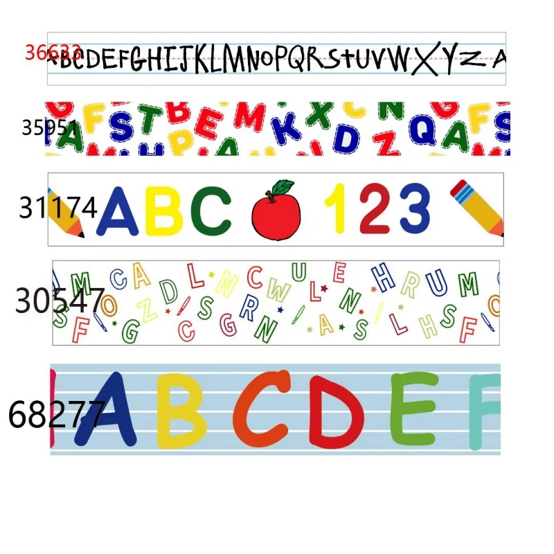 10Yards Letters Printed Grosgrain Ribbon Back to School Ribbons for Hairbows DIY Gift Wrapping Packaging
10Yards Letters Printed Grosgrain Ribbon Back to School Ribbons for Hairbows DIY Gift Wrapping Packaging