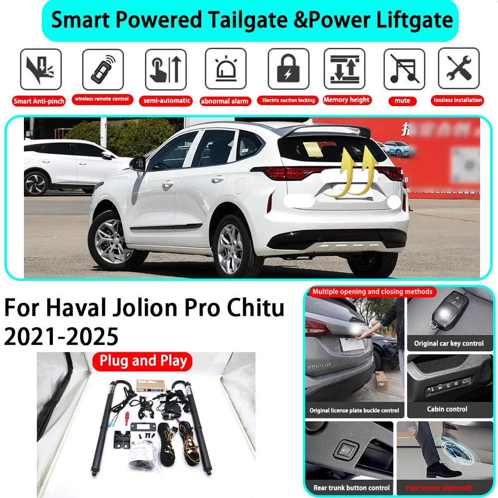 for Haval Jolion Pro Chitu 2021-2025 Smart Automatic Powered Tailgate Electric Power Tailgate Lift Kit Key Close Plug and Play
for Haval Jolion Pro Chitu 2021-2025 Smart Automatic Powered Tailgate Electric Power Tailgate Lift Kit Key Close Plug and Play