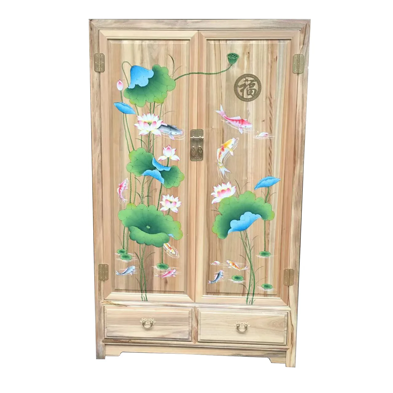 New Chinese style, wardrobe, hand-painted, camphor wood, household, storage
New Chinese style, wardrobe, hand-painted, camphor wood, household, storage