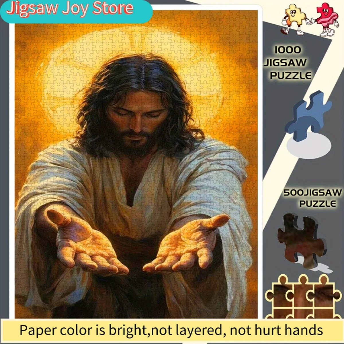 500/1000 элементов: Портрет с расправленными руками милосердия - Идеально для любителей рукоделия - Бумажный пазл - Развивающая головоломка
500/1000 элементов: Портрет с расправленными руками милосердия - Идеально для любителей рукоделия - Бумажный пазл - Развивающая головоломка