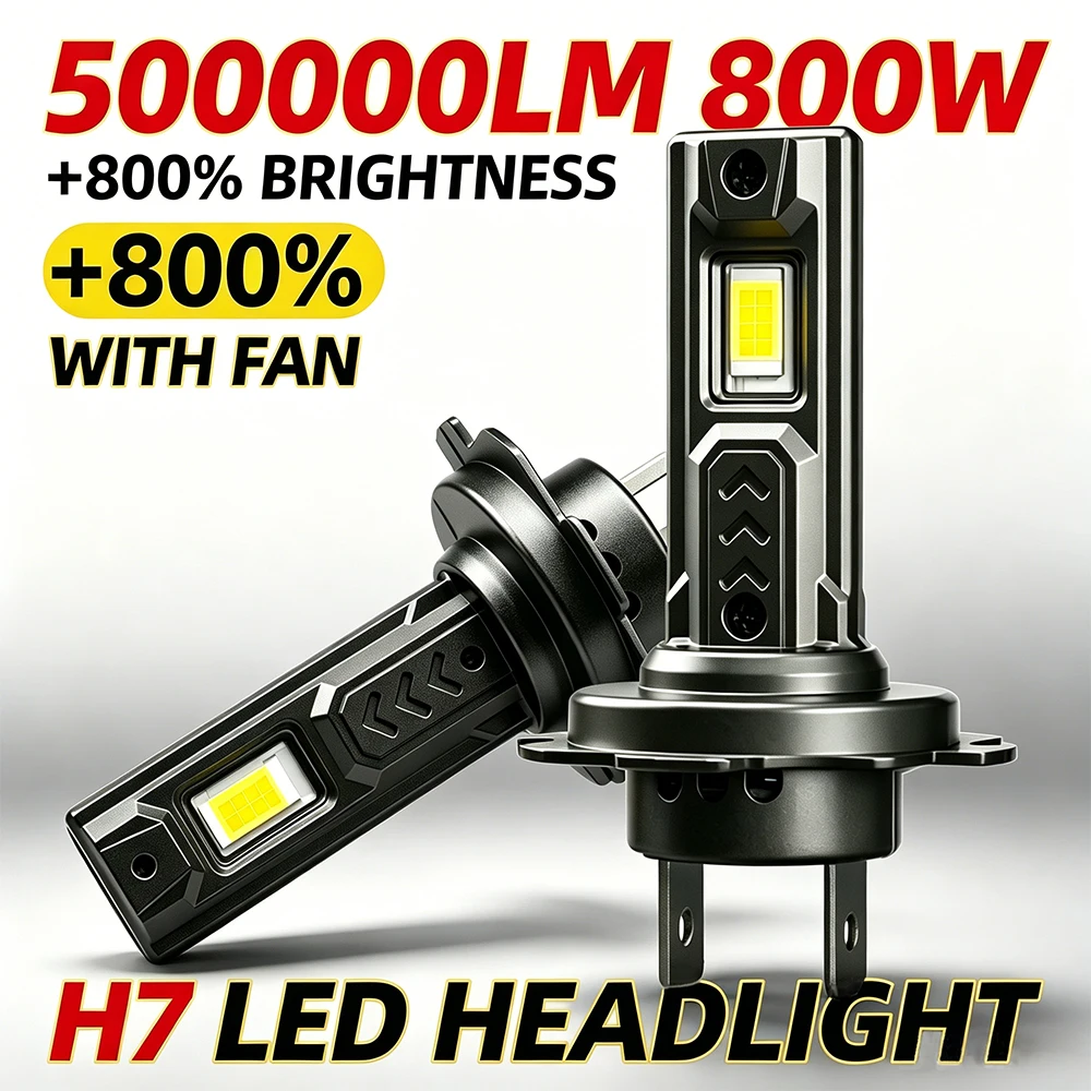 H7 LED Headlight CANBUS No Error Wireless Plug And Play Light Bulb For Car 6000K Diode Headlight Fanless LED Fog Bulbs 12V
H7 LED Headlight CANBUS No Error Wireless Plug And Play Light Bulb For Car 6000K Diode Headlight Fanless LED Fog Bulbs 12V