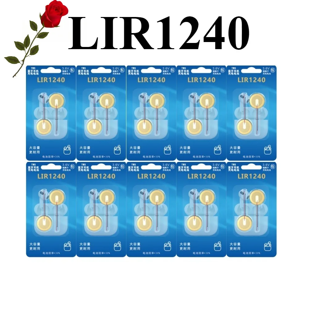 LIR1240 Battery For Bluetooth Headset Mouse Welding Wire 3.6v Rechargeable Batteries With Line Lithium Battery
LIR1240 Battery For Bluetooth Headset Mouse Welding Wire 3.6v Rechargeable Batteries With Line Lithium Battery