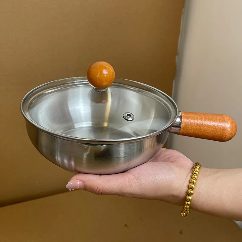 Walnut Wood Single-person Small Pot, Stainless Steel Breakfast Bowl, Fruit Salad, Yogurt and Cereal Bowl
Walnut Wood Single-person Small Pot, Stainless Steel Breakfast Bowl, Fruit Salad, Yogurt and Cereal Bowl