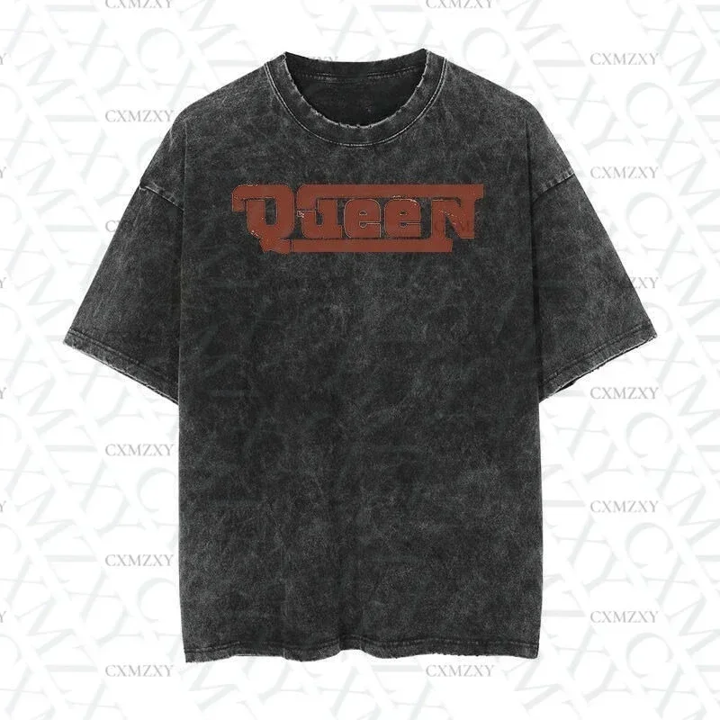 Queenn Mens Tshirt Vintage Washed Vintage Short Sleeves 
Queenn Mens Tshirt Vintage Washed Vintage Short Sleeves
