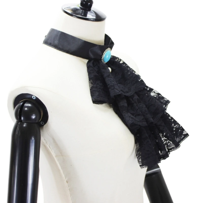 Steampunk Layered Lace Ruffled Fake Collar Gothic Victorian Costume Accessory Drop shipping
Steampunk Layered Lace Ruffled Fake Collar Gothic Victorian Costume Accessory Drop shipping