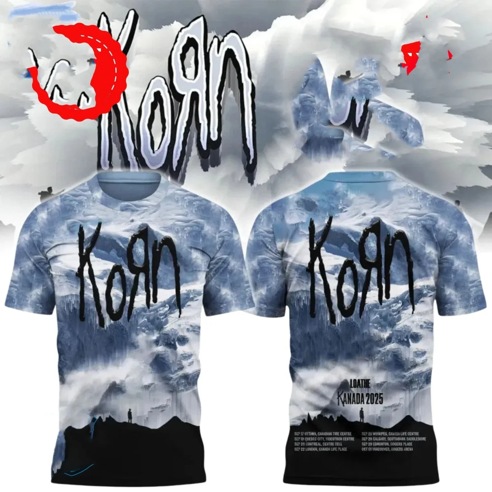 Классическая молодежная футболка Rock Korn 2025 Tour с 3D принтом, модная мужская и женская футболка в стиле хип-хоп с коротким рукавом, мужская одежда большого размера
Классическая молодежная футболка Rock Korn 2025 Tour с 3D принтом, модная мужская и женская футболка в стиле хип-хоп с коротким рукавом, мужская одежда большого размера