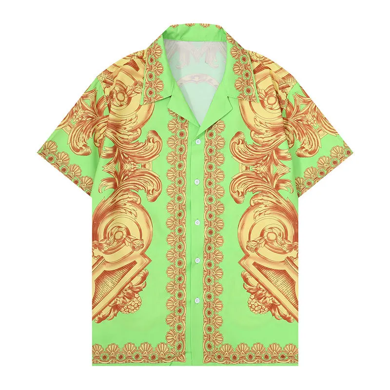 2023 Spring Shirt Men Hawaiian Shirts Streetwear Gold Baroque Pattern Print Beach Shirt Hip Hop Casual Tropical Holiday Tops
2023 Spring Shirt Men Hawaiian Shirts Streetwear Gold Baroque Pattern Print Beach Shirt Hip Hop Casual Tropical Holiday Tops