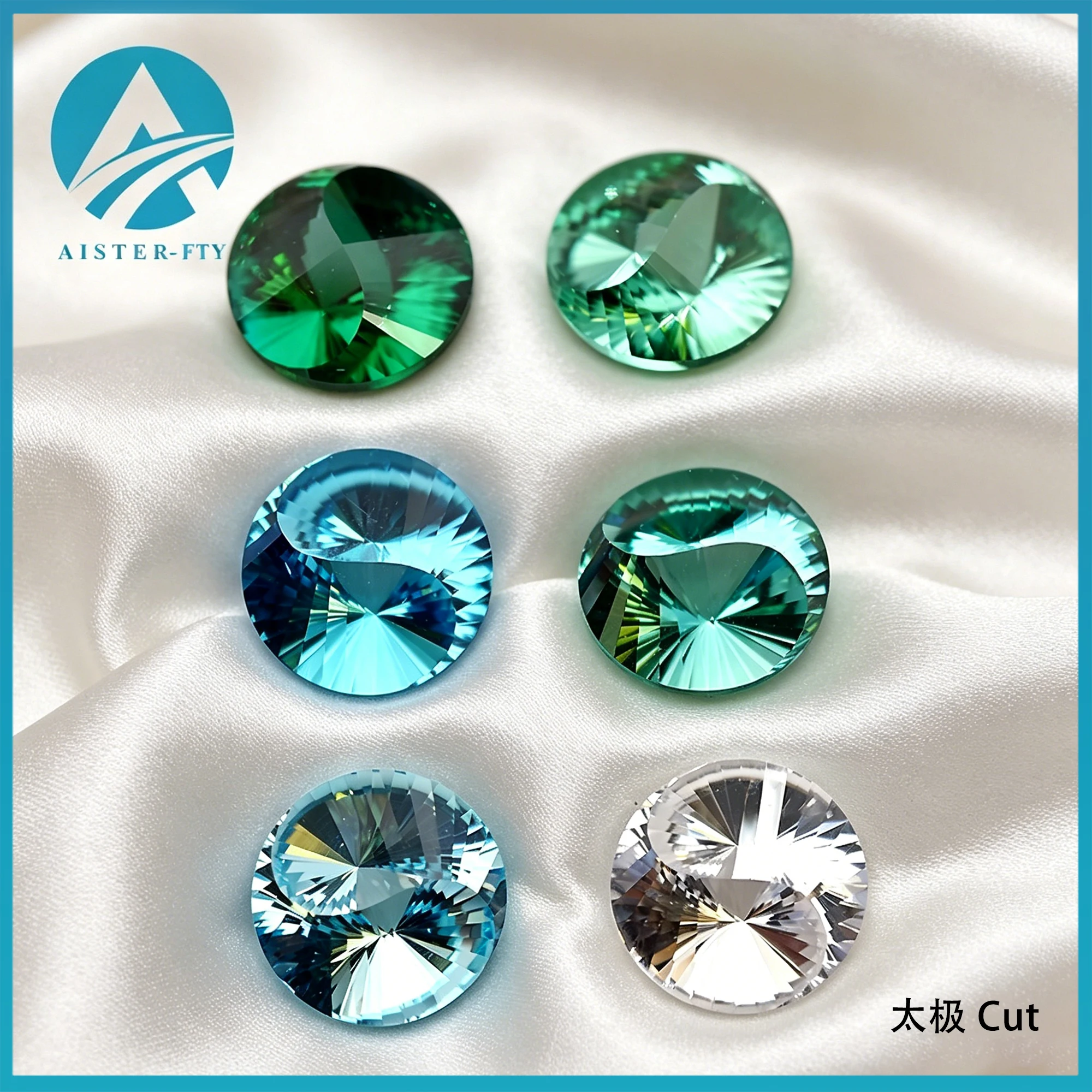 New Cubic Zirconia AAAAA White/Paraiba Green/Paraiba Bue/Aquamarine Colors Round Tai ji Cut Loose Gemstones for Jewerly Making
New Cubic Zirconia AAAAA White/Paraiba Green/Paraiba Bue/Aquamarine Colors Round Tai ji Cut Loose Gemstones for Jewerly Making