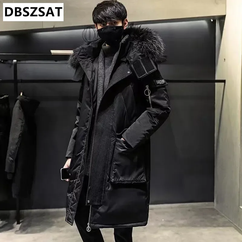 2028 Large Collar Men's Parka Down Jacket 2024 Men's Mid Length Thickened Warm White Duck down Men's And Women's Outerwear
2028 Large Collar Men's Parka Down Jacket 2024 Men's Mid Length Thickened Warm White Duck down Men's And Women's Outerwear