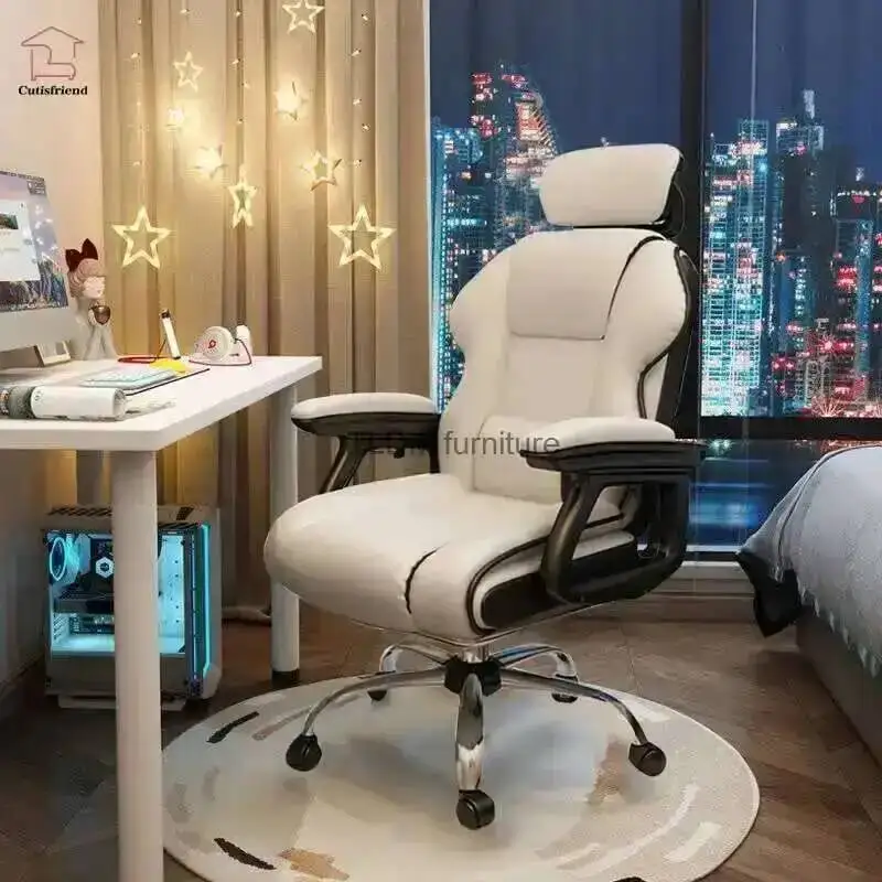 Footrest Chair Ergonomic Armrest Gamer Fabric Chair Lifting with Swivel Lumbar Leather Pillow Work On and Office or Home
Footrest Chair Ergonomic Armrest Gamer Fabric Chair Lifting with Swivel Lumbar Leather Pillow Work On and Office or Home