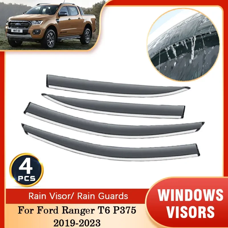 For Ford Ranger T6 P375 Arquus Trigger VT4 MK1 2019~2023 Car Side Window Visor Deflector Awnings Guard Cover Trim Accessories
For Ford Ranger T6 P375 Arquus Trigger VT4 MK1 2019~2023 Car Side Window Visor Deflector Awnings Guard Cover Trim Accessories