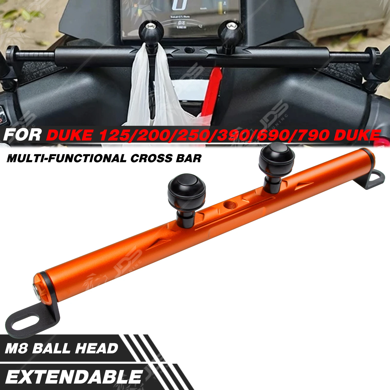 JDSTUNING For KTM DUKE 125/200/250/390/690/790 DUKE Crossbar Balance Beam Multifunction Bar Phone Holder Bracket Accessories
JDSTUNING For KTM DUKE 125/200/250/390/690/790 DUKE Crossbar Balance Beam Multifunction Bar Phone Holder Bracket Accessories